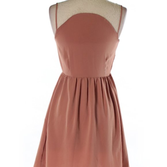 Forever 21 Lace Yoke Collared Button Down Dress - Picture 2 of 2